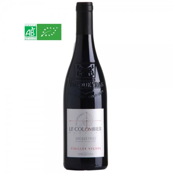 VACQUEYRAS ROUGE - VIEILLES VIGNES - DOMAINE LE COLOMBIER - BIO - 2022