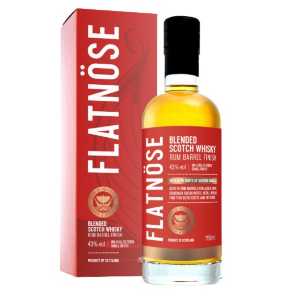 WHISKY FLATNOSE BLENDED - FINITION RHUM - 70CL