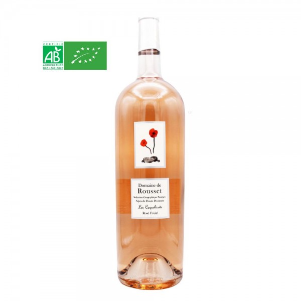 MAGNUM ALPES DE HAUTE PROVENCE - ROSE FRUITÉ - DOMAINE ROUSSET - BIO - 2023