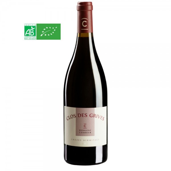 CROZES HERMITAGE ROUGE - CLOS DES GRIVES - DOMAINE COMBIER - BIO - 2021