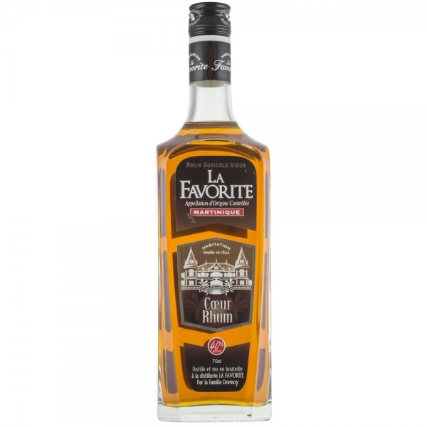 RHUM LA FAVORITE COEUR DE RHUM 4 ANS - 70 CL