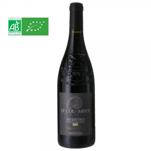 VACQUEYRAS ROUGE - TRADITION - DOMAINE LE COLOMBIER - BIO - 2022